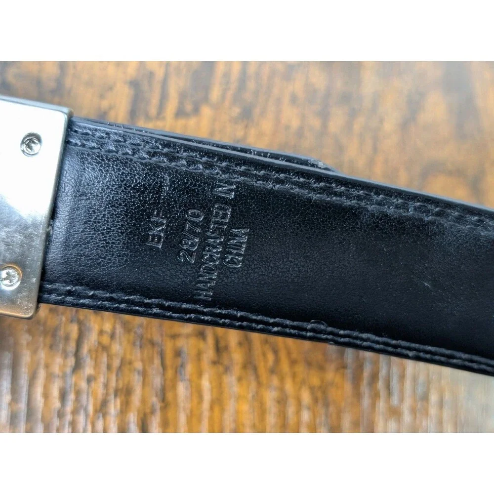 Nautica Genuine Leather Belt Black And Brown Reversible 28